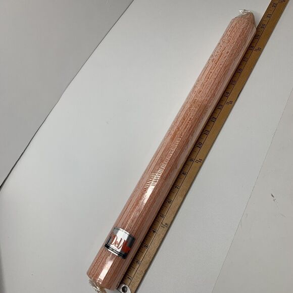 Vintage Del Mar Pink 100% Beeswax Candle GIANT 20 Inches Tall Brand New - Picture 7 of 10